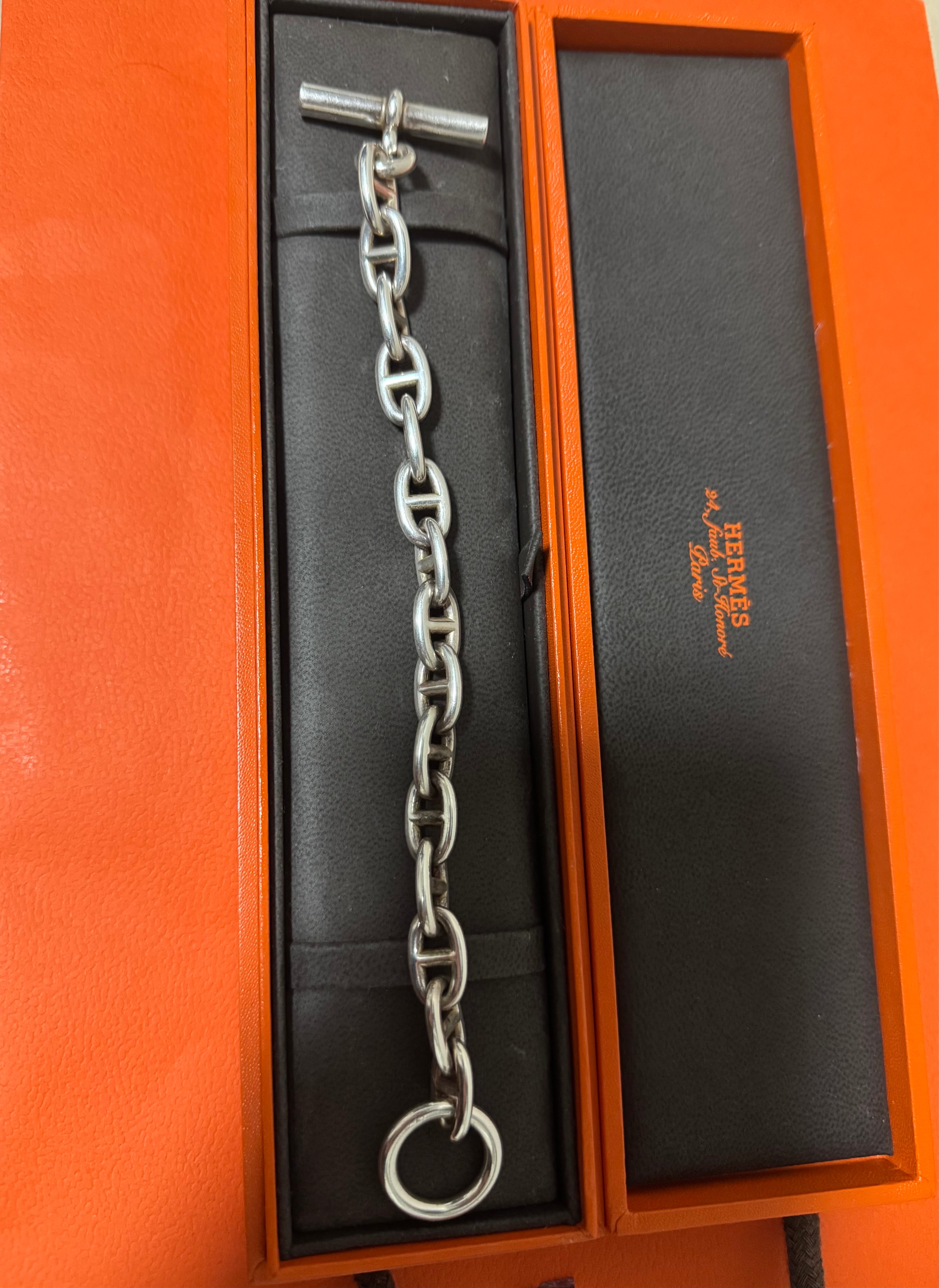 Hermes Chaine D'ancre MM Bracelet "Silver"