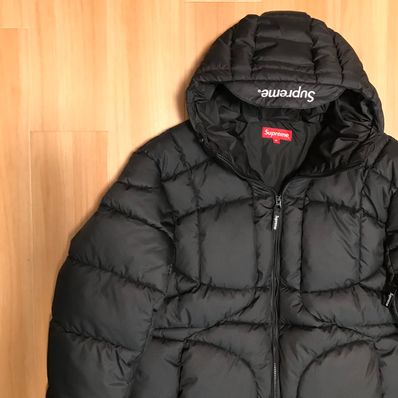 Supreme Warp Hooded Puffy Jacket "Black"