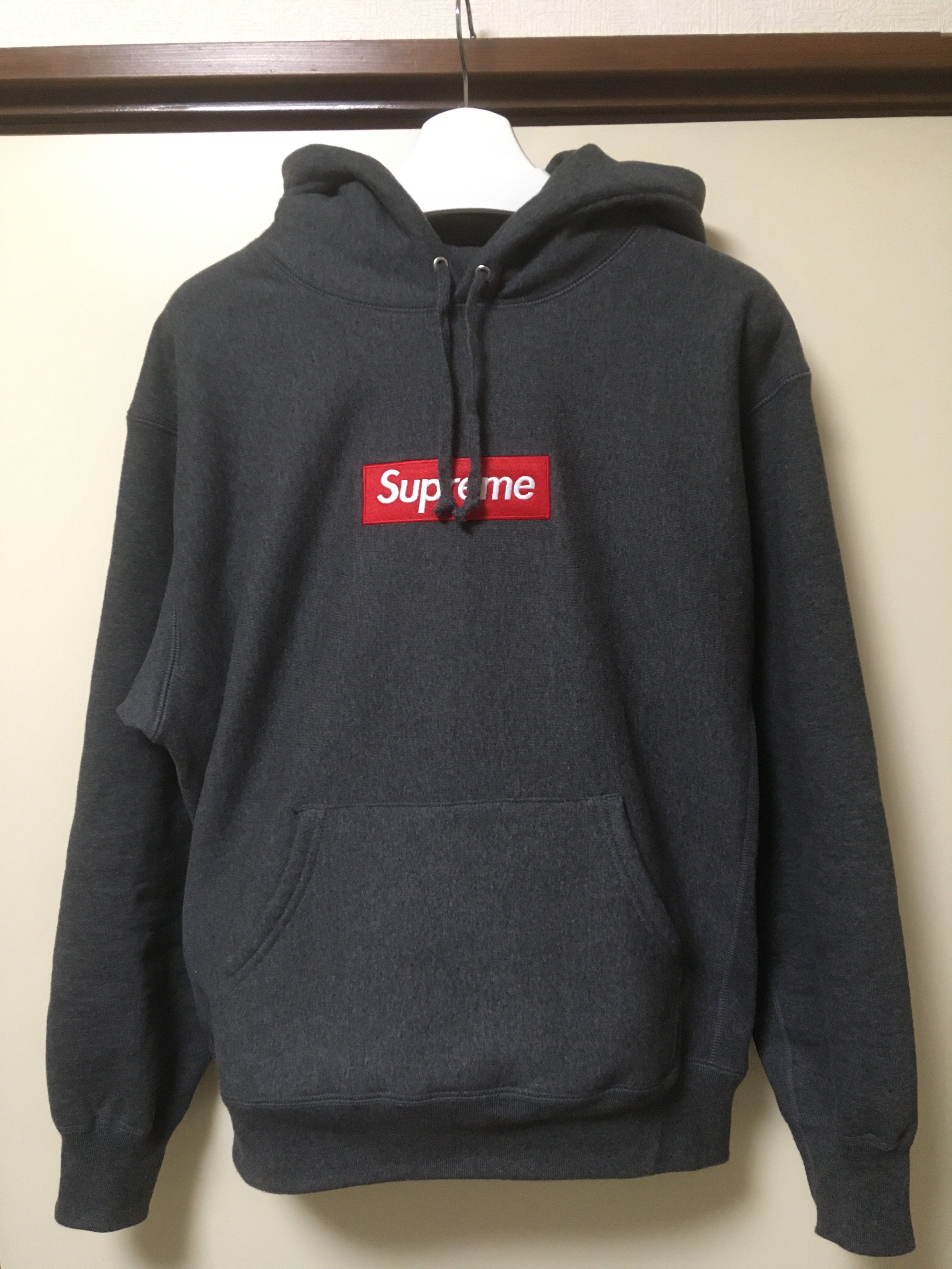 Supreme Box Logo Hooded Sweatshirt "Charcoal" (21FW)
