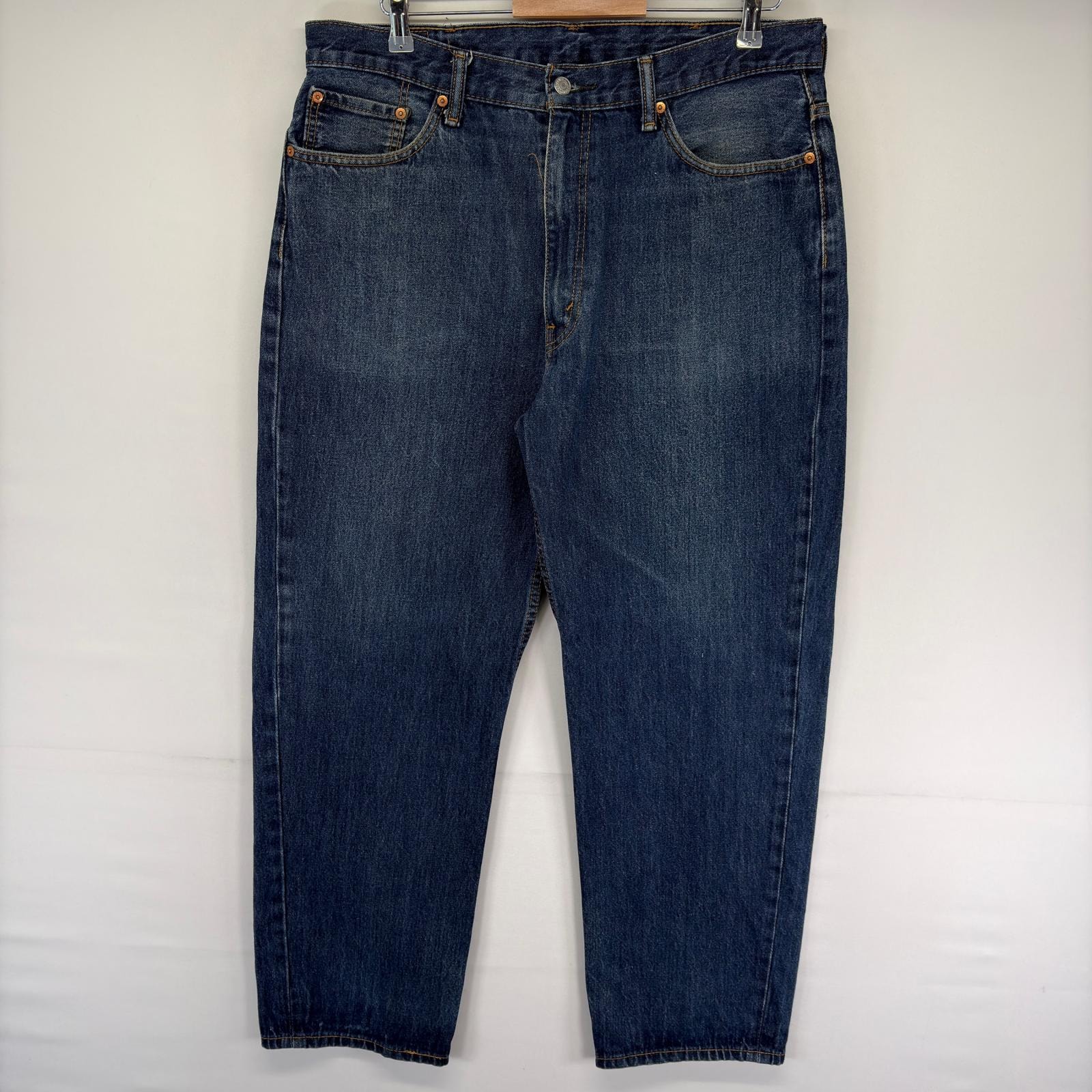 古着 リーバイス Levi's デニム パンツ 550 ジッパーフライ 5ポケット テーパード ジーンズ ジーパン W38 L32  ブルー系 メンズ