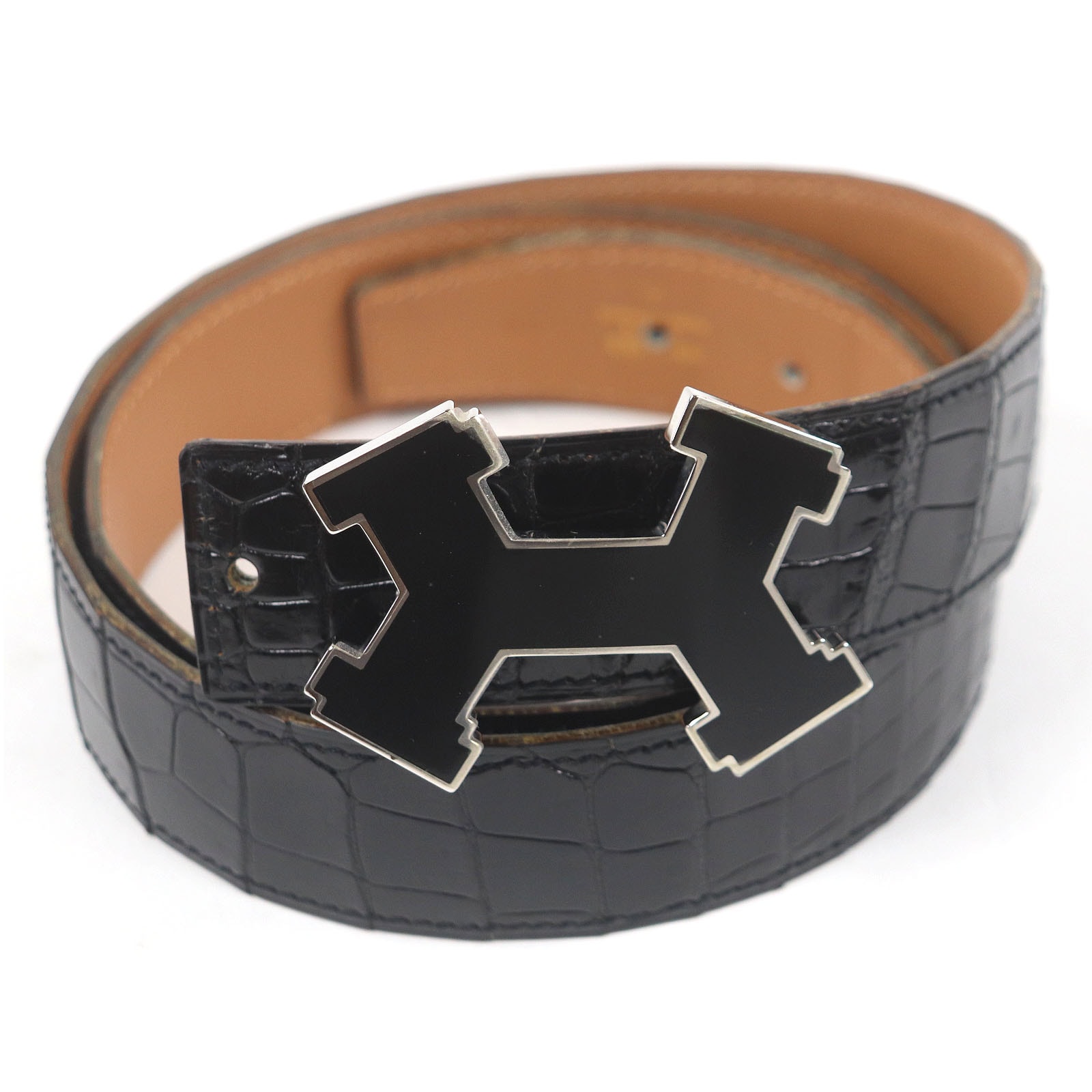 良品 エルメス
 ベルト ブラック メンズ 90