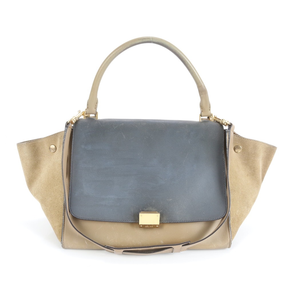 ■美品 セリーヌトラペーズ ミディアムショルダーバッグ レザー