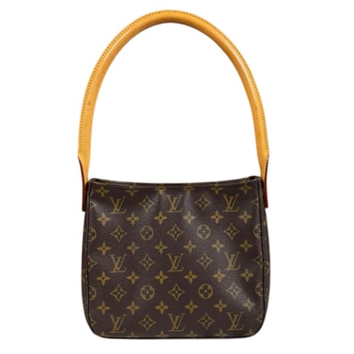 ルイヴィトン ルーピングMM モノグラム ショルダーバッグ モノグラムキャンバス M51146 ブラウン レディース LOUIS VUITTON 中古