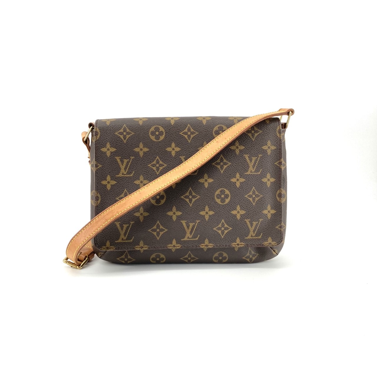 LOUIS VUITTON(ルイ・ヴィトン) モノグラム ミュゼット・タンゴ ショートストラップ コーティングキャンバス  / レザー M51257 ショルダーバッグ ブラウン