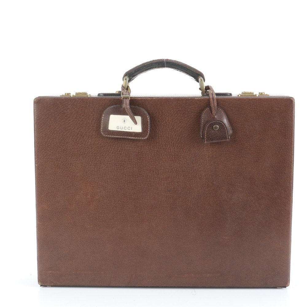 ■美品 グッチ オールドアタッシュケース レザー