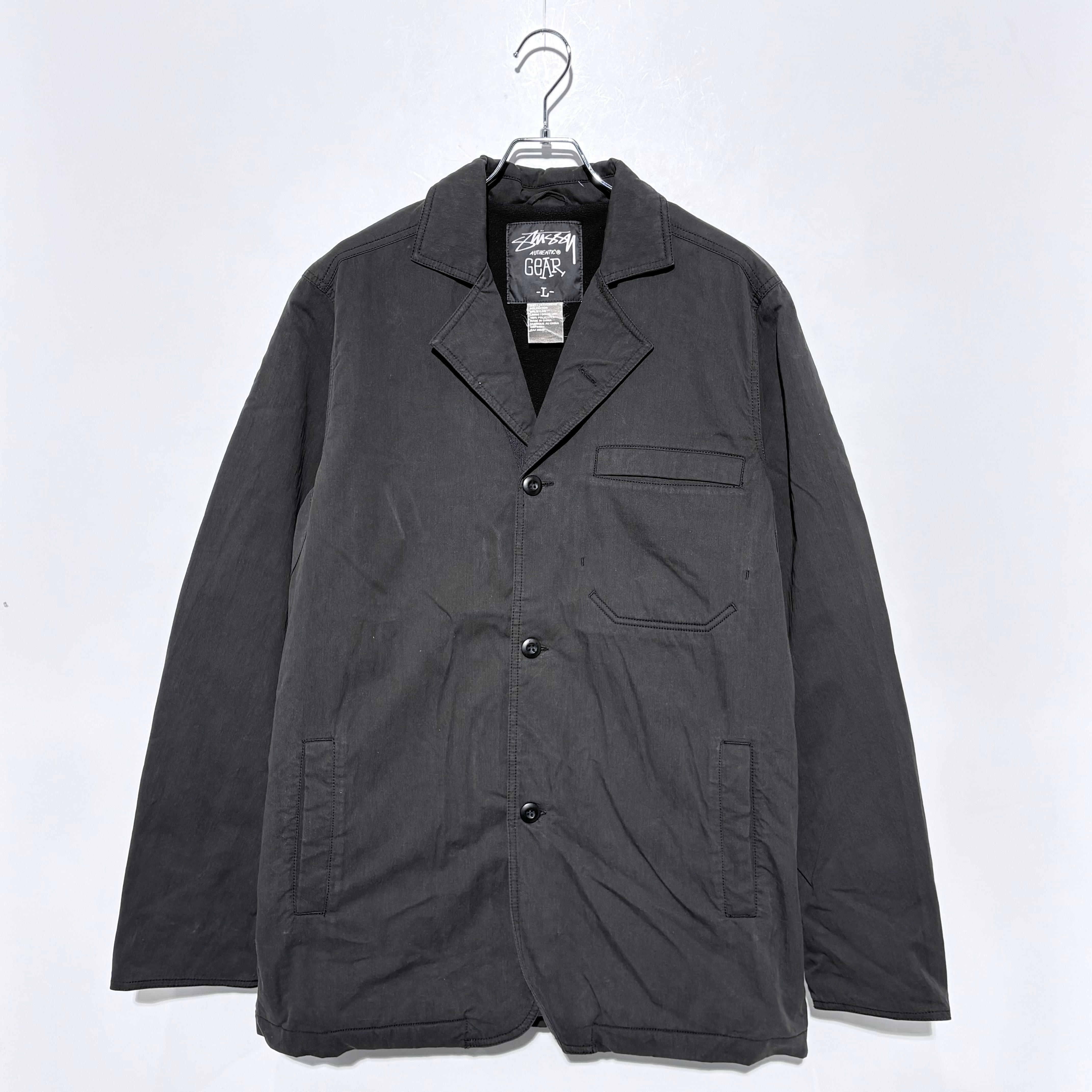 STUSSY FLEECE LINER WORK JACKET Black