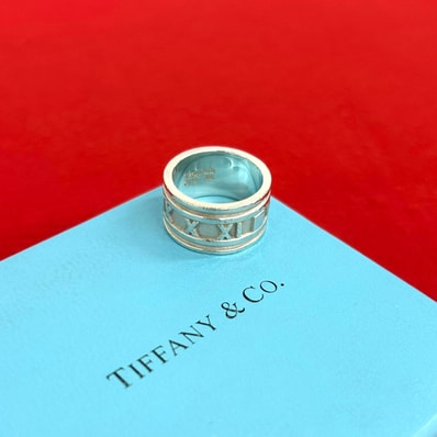 TIFFANY&Co. ティファニー アトラス ワイド リング シルバー925 リング・指輪 14号 シルバー
33112