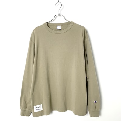 WTAPS Academy / LS / Cotton. Champion "Beige" (780)