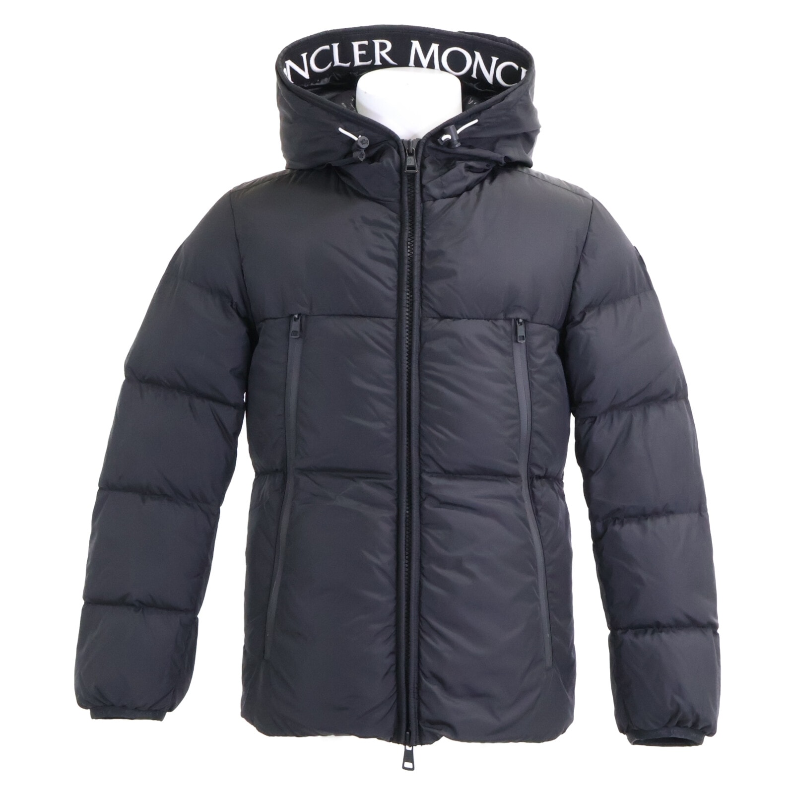 モンクレール MONTCLA モンクラ 内側ロゴ刺繍グログランテープ フーディダウンジャケット O