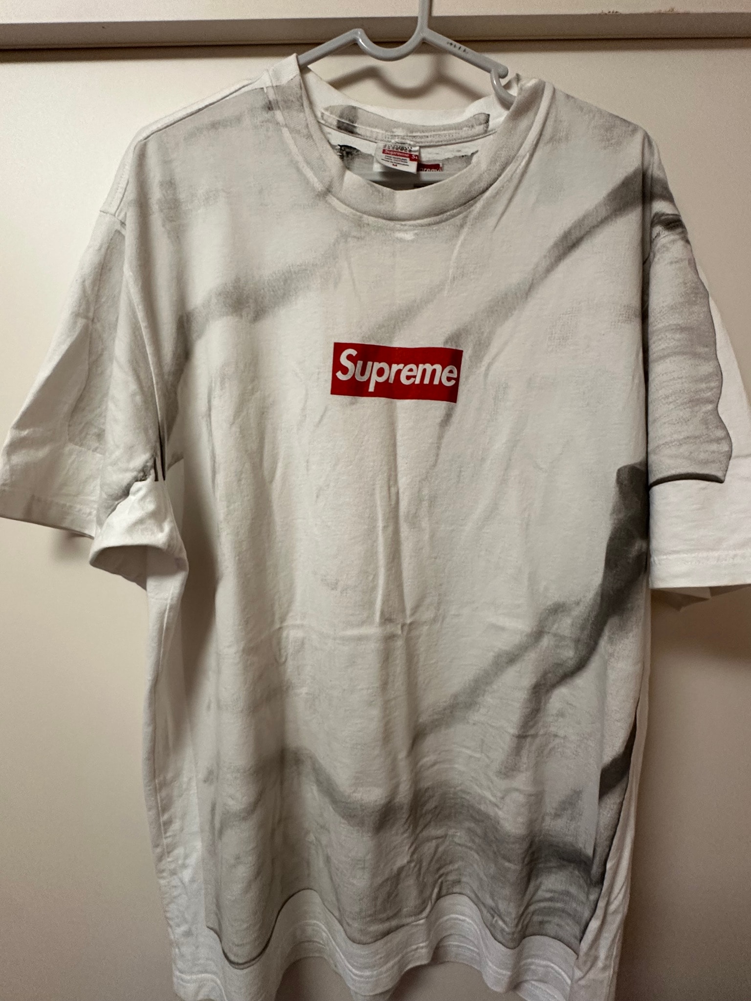 Supreme x MM6 Maison Margiela Box Logo Tee "White"