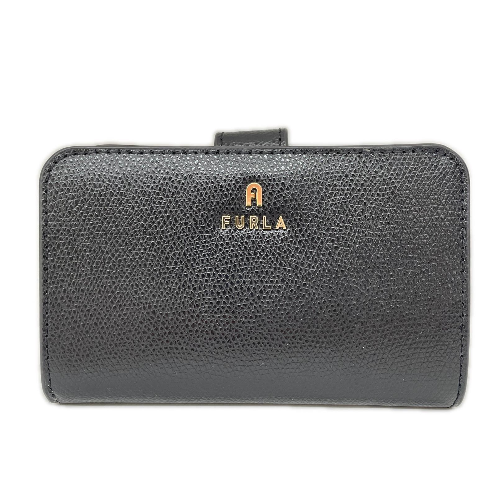 FURLA フルラ レディース 二つ折り財布 カメリア コンパクトウォレット WP00314 NERO(ネロ)