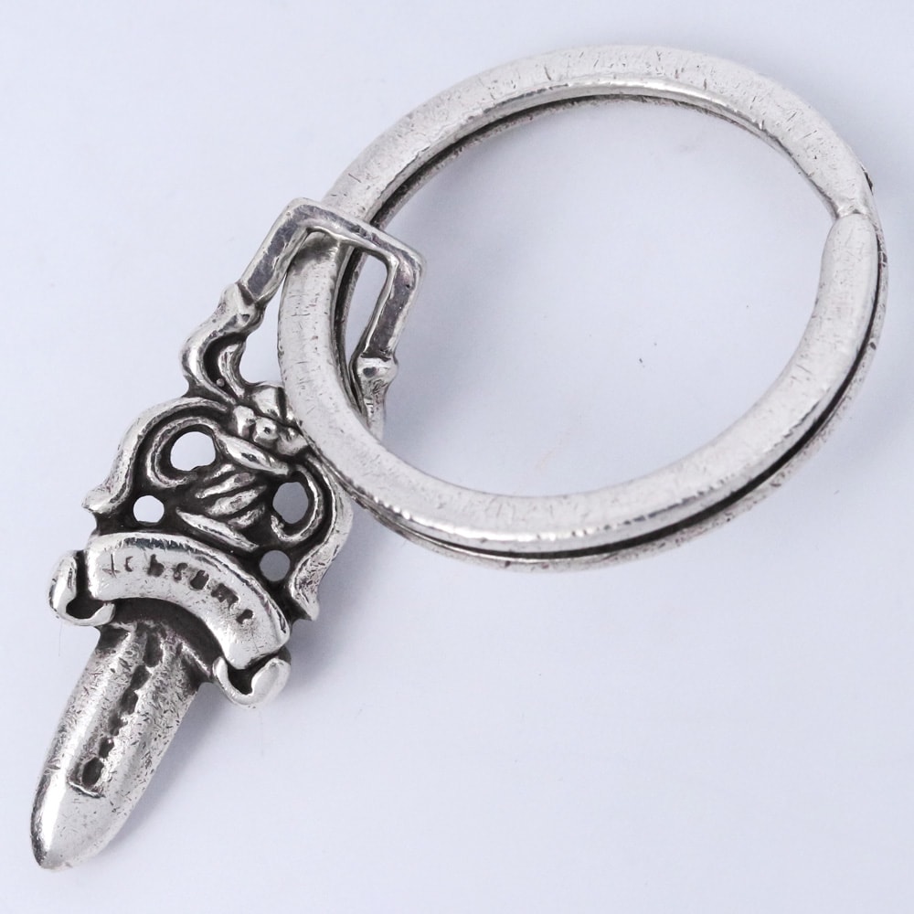 Chrome Hearts # 5 Dagger Key Ring "Silver"