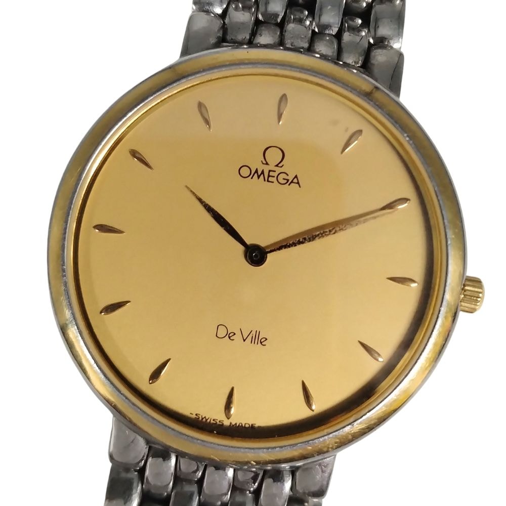 OMEGA オメガ デビル ゴールド クォーツ ステンレス 腕時計 シルバー/ゴールド 正規品 / C902