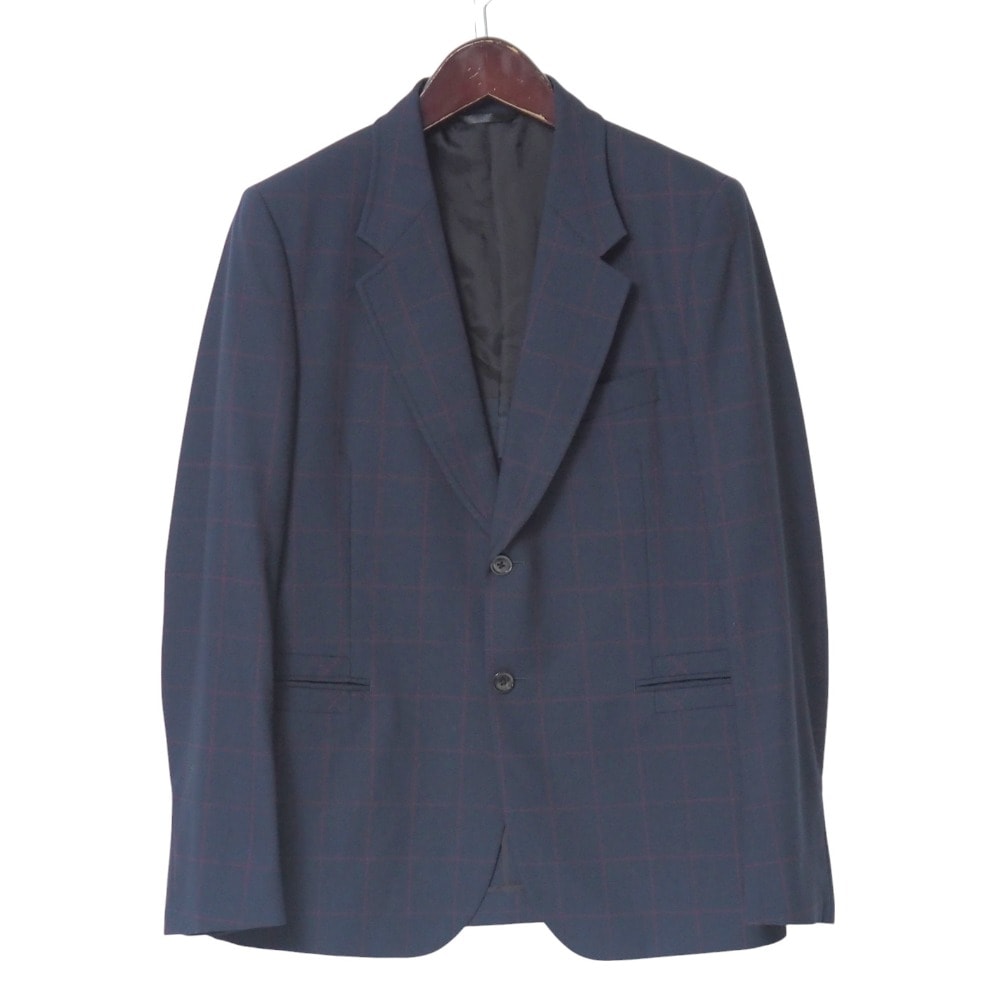Paul Smith ポール・スミス テーラードジャケット サイズXL チェック シングル ブレザー 2B ブランド古着【中古】20250711/RA5424