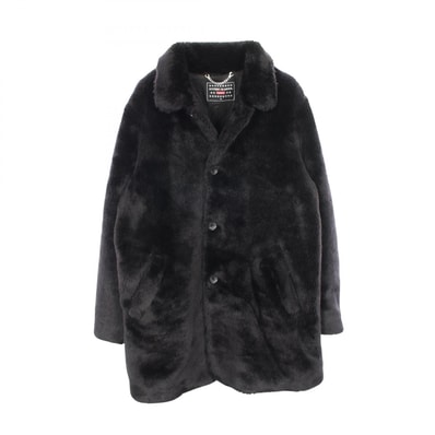 Supreme x HYSTERIC GLAMOUR Fuck You Faux Fur Coat "Black"