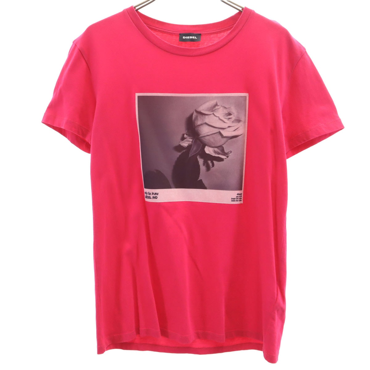 DIESEL ディーゼル ブルガリア製 半袖 Tシャツ 14 ピンク