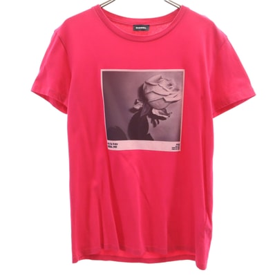 DIESEL ディーゼル ブルガリア製 半袖 Tシャツ 14 ピンク