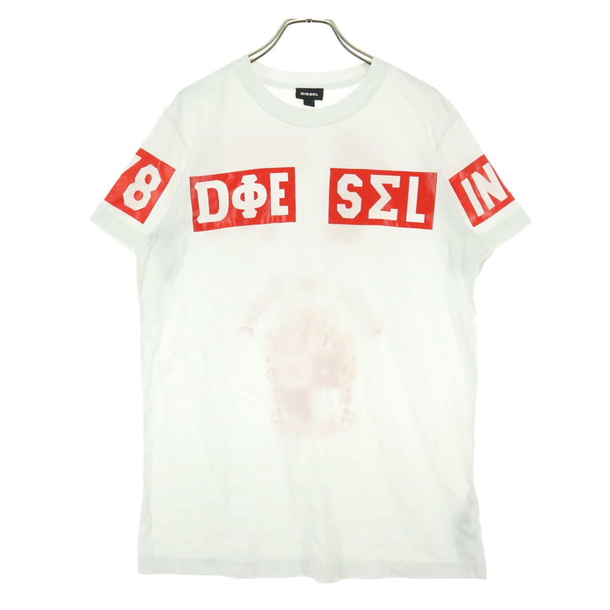 DIESEL ディーゼル プリント柄 半袖 Tシャツ M ホワイト