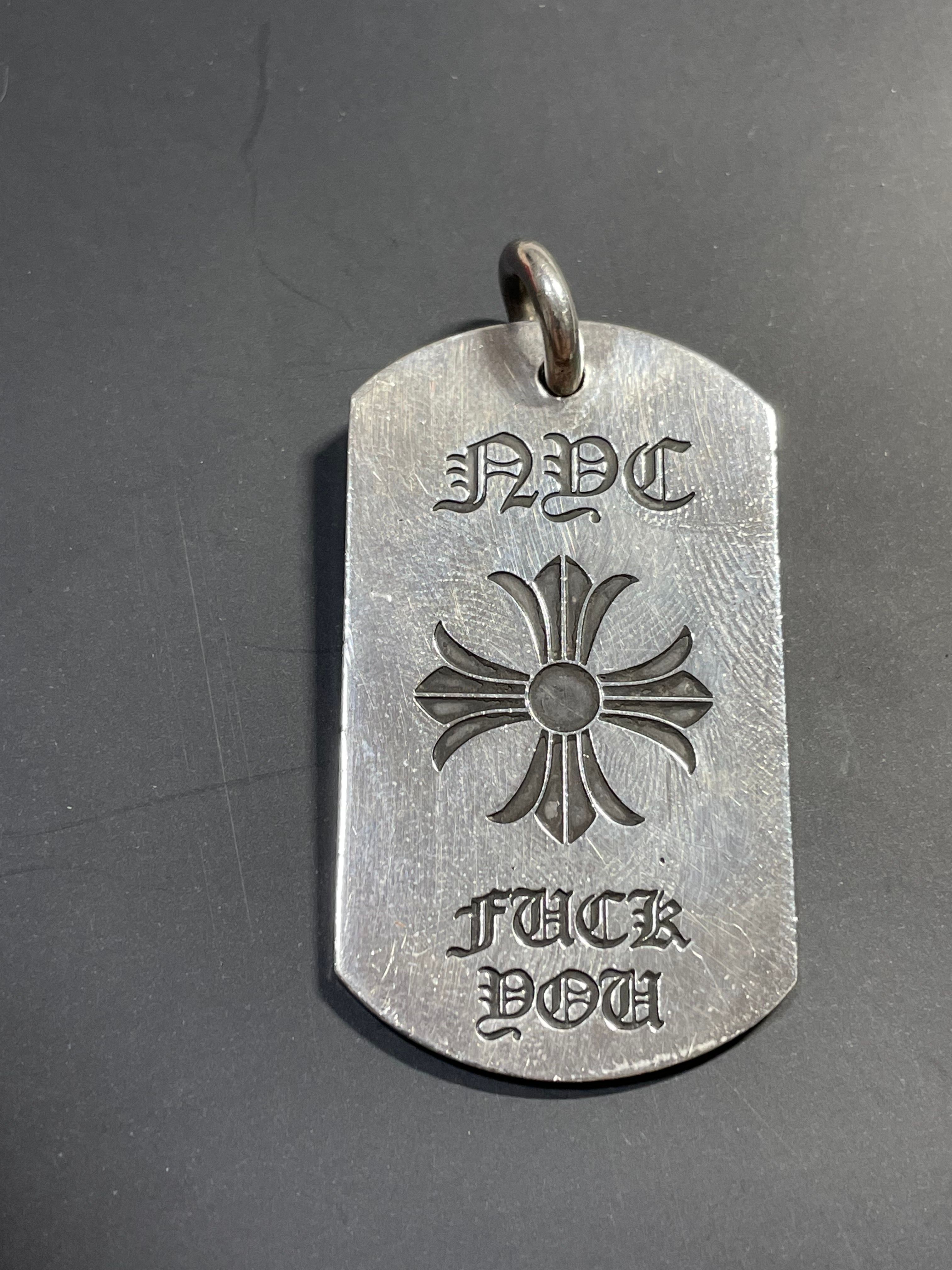 Chrome Hearts 925シルバー ドッグタグ 
