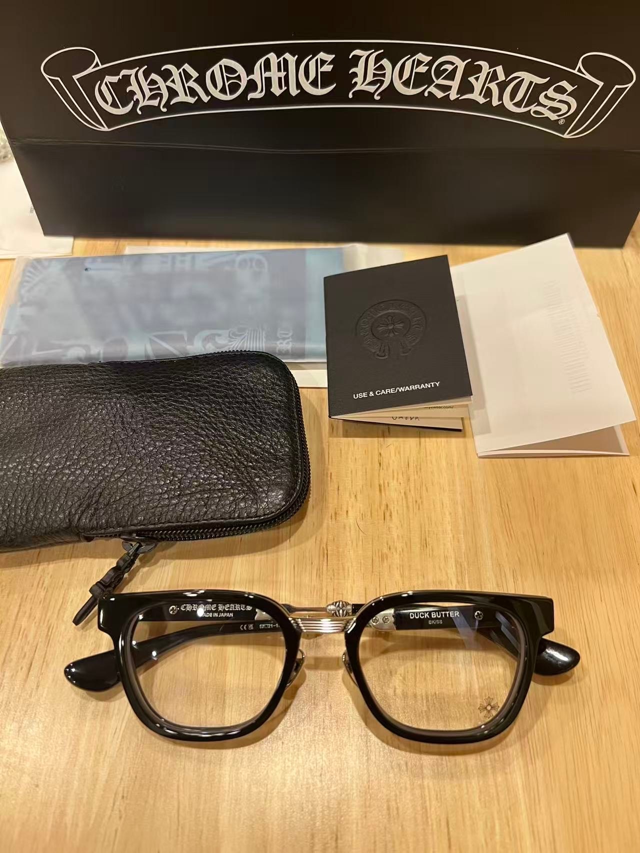 Chrome Hearts DUCK BUTTER 52 Wellington "Black/Shiny Silver"