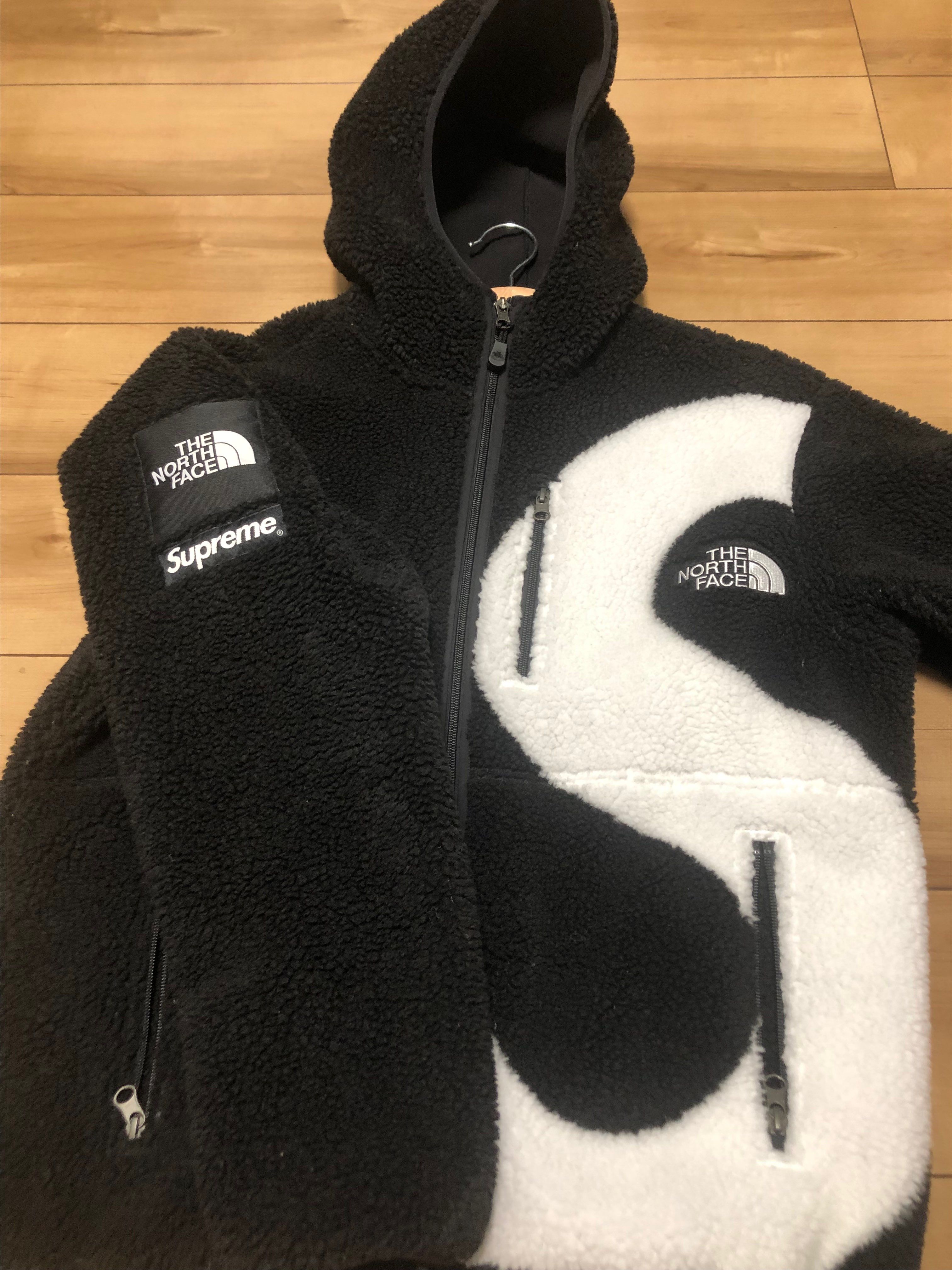 Supreme x The North Face S Logo Hooded Fleece Jacket "Black"