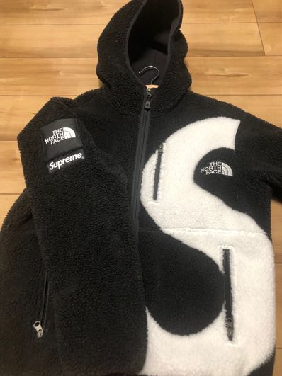 Supreme x The North Face S Logo Hooded Fleece Jacket "Black"