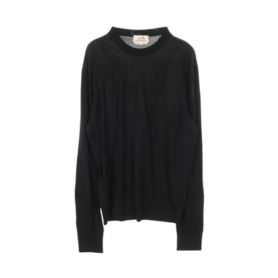 エルメス HERMES ジュ ドゥ ポワン アルネ ニット 衣料品 トップス ウール メンズ ブラック系 【中古】