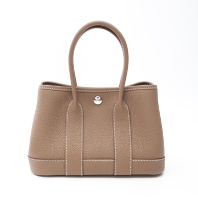 エルメス HERMES ネオガーデン23 ハンドバッグ バッグ レザー ネゴンダ ネゴンダ エトゥープ レディース グレー系 【中古】