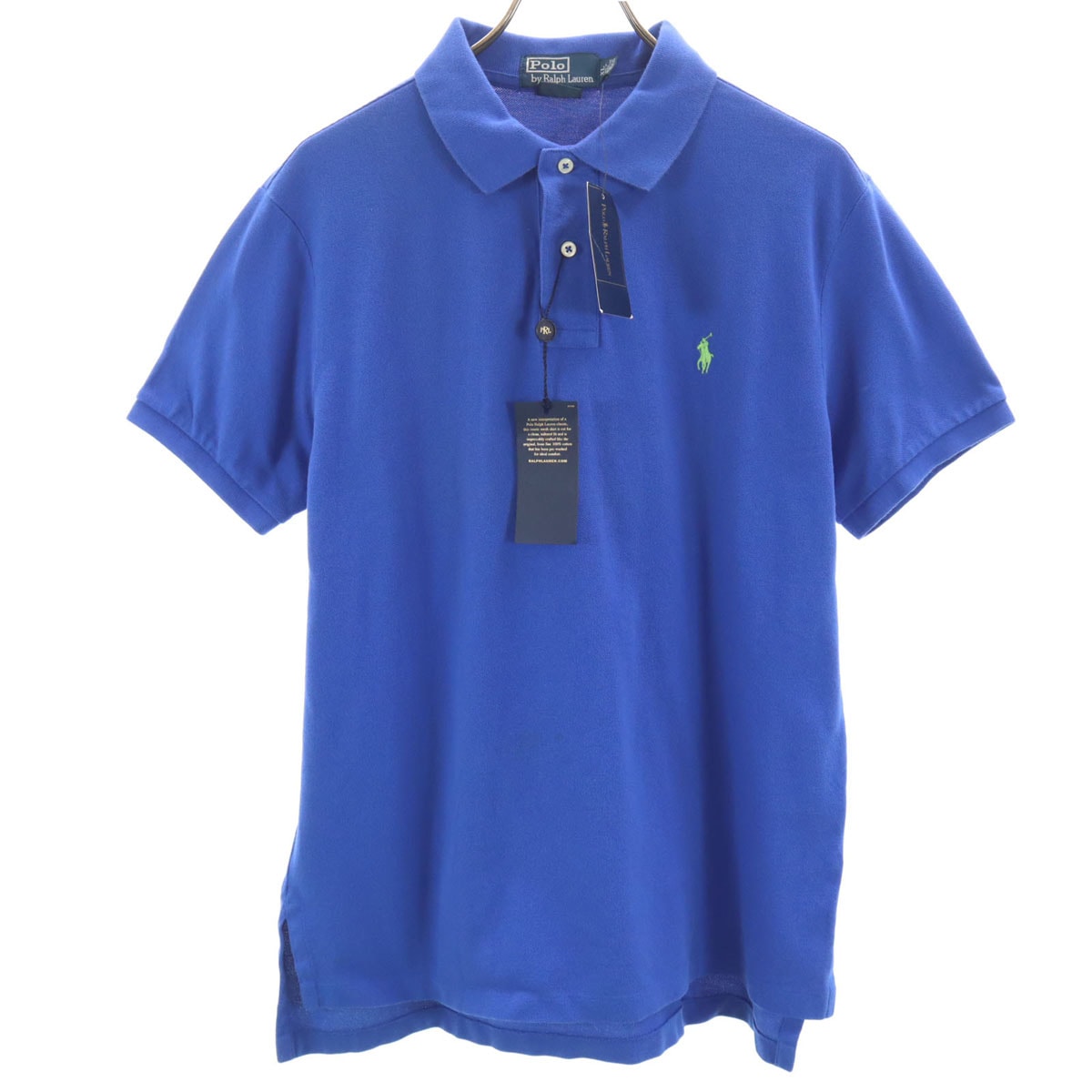 【未使用◦タグ付き✨】ポロバイラルフローレン ポロベア ポロシャツ ブルー S C (やや傷や汚れあり)】Polo by Ralph Lauren ポロバイラルフローレン