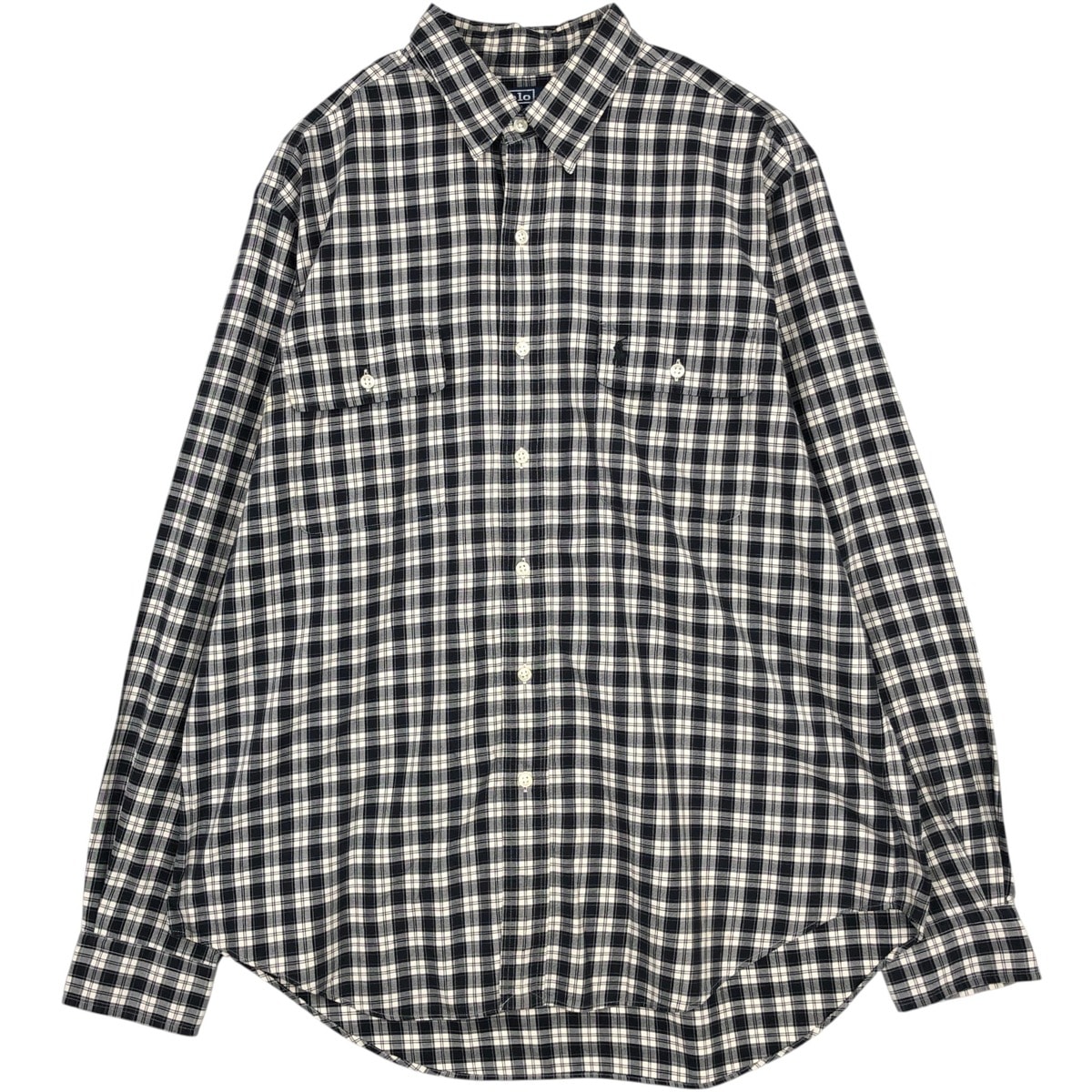 古着 ラルフローレン Ralph Lauren CLASSIC FIT クラシックフィット 長袖 コットンチェックシャツ メンズL相当/eaa676609