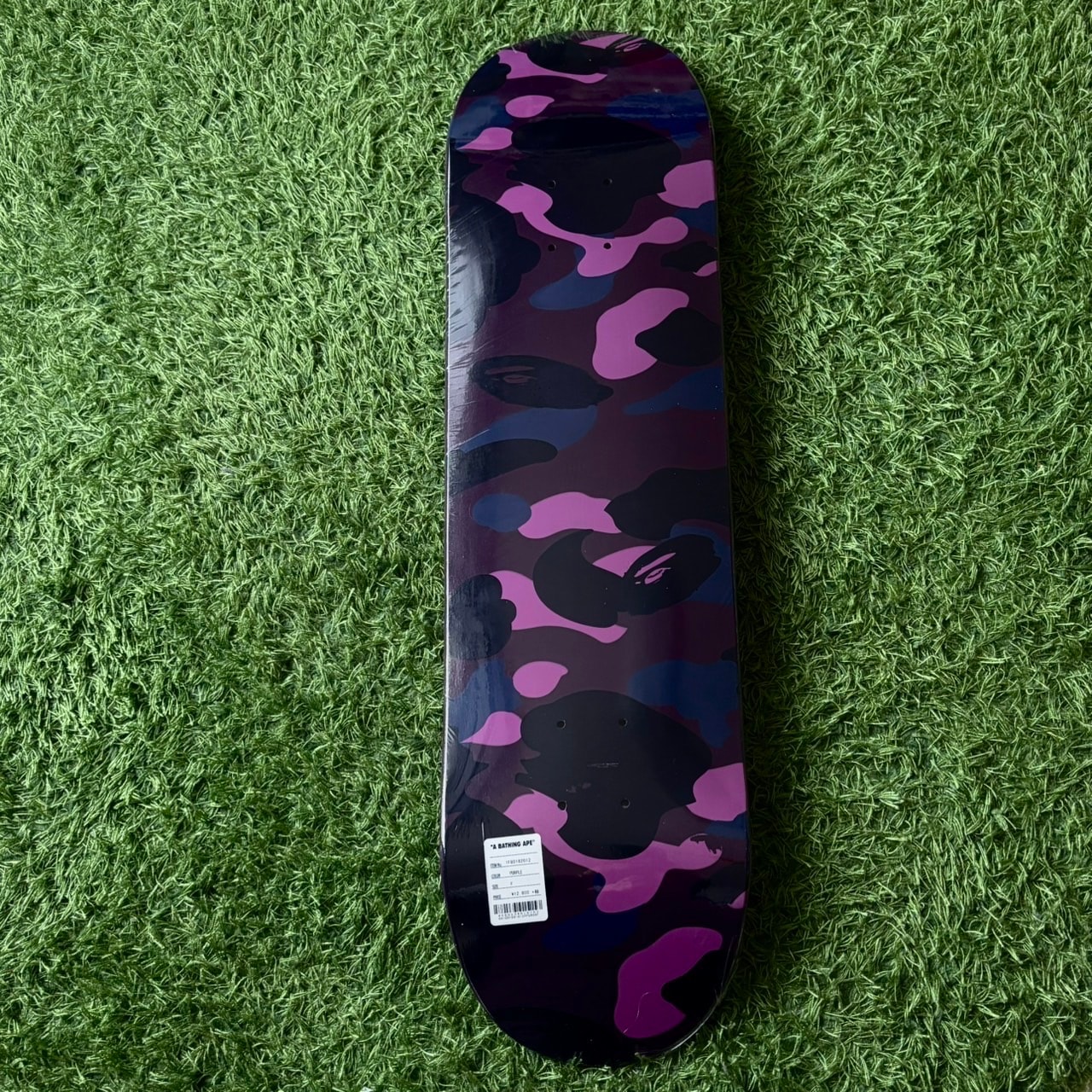 【新品・未使用】A Bathing Ape Color Camo Purple Skateboard Deck