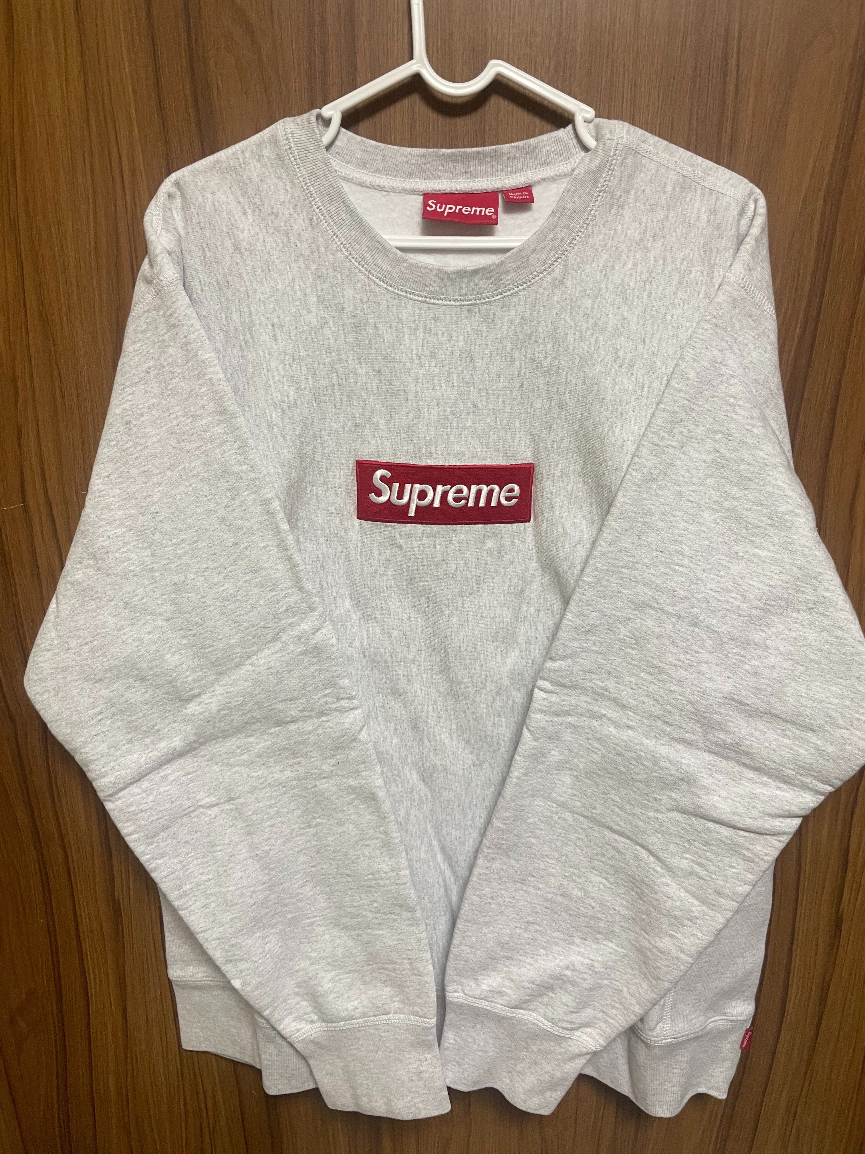 Supreme Box Logo Crewneck Sweatshirt "Ash Grey" (18FW)