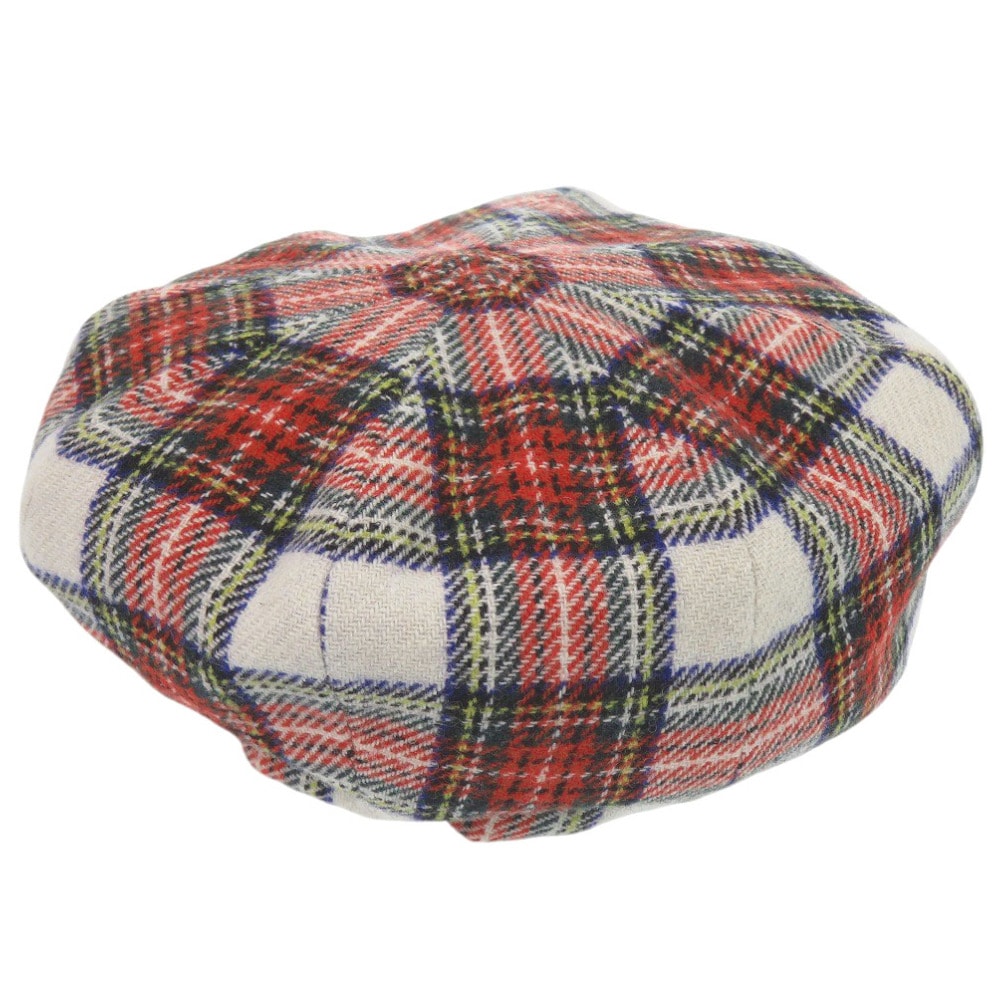 グッチ   432172 チェック ベレー帽 ウール ポリエステル