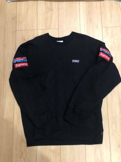 Supreme x Honda x Fox Racing Crewneck "Black"