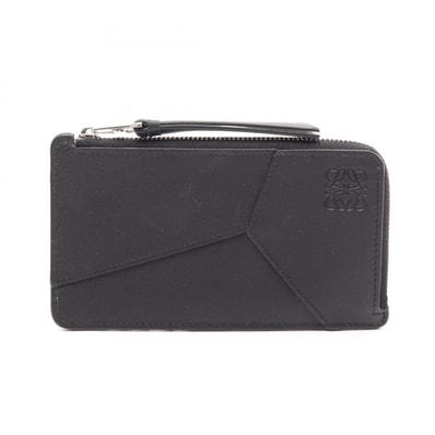 ロエベ LOEWE パズル コインカードホルダー カードケース コインケース 財布 レザー メンズ ブラック系 C510G17X05 【中古】