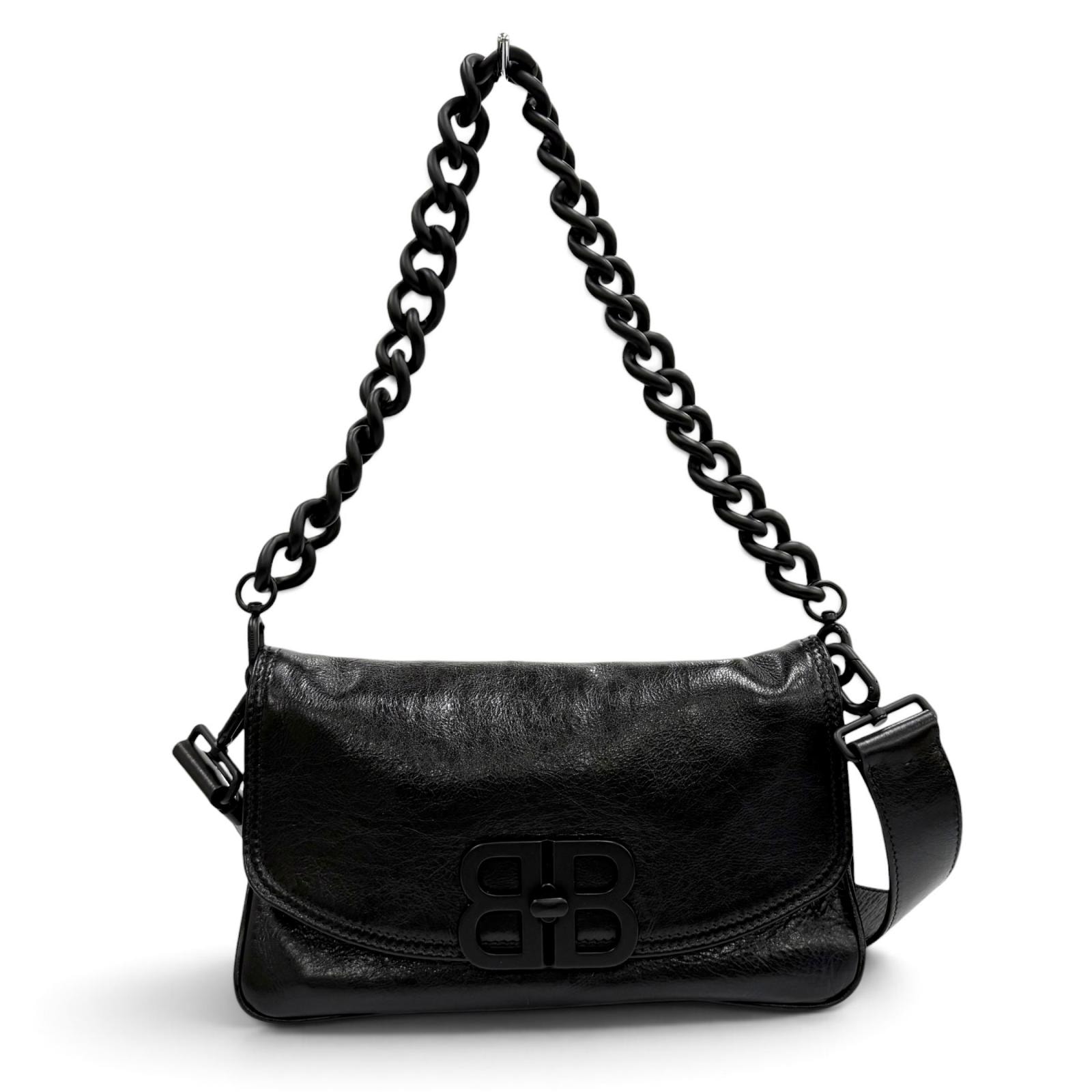 美品 バレンシアガ ショルダーバッグ ブラック レディース 748598