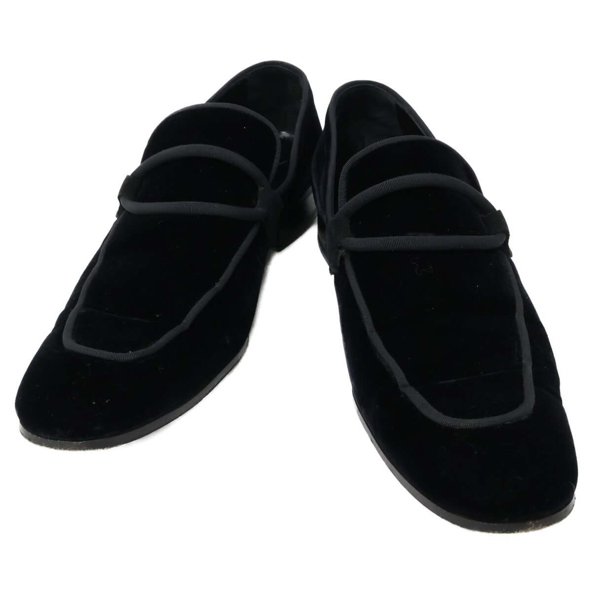 イヴサンローラン Yves Saint Laurent rive gauche イヴサンローラン リヴゴーシュ 0138 ベロア ローファー 41