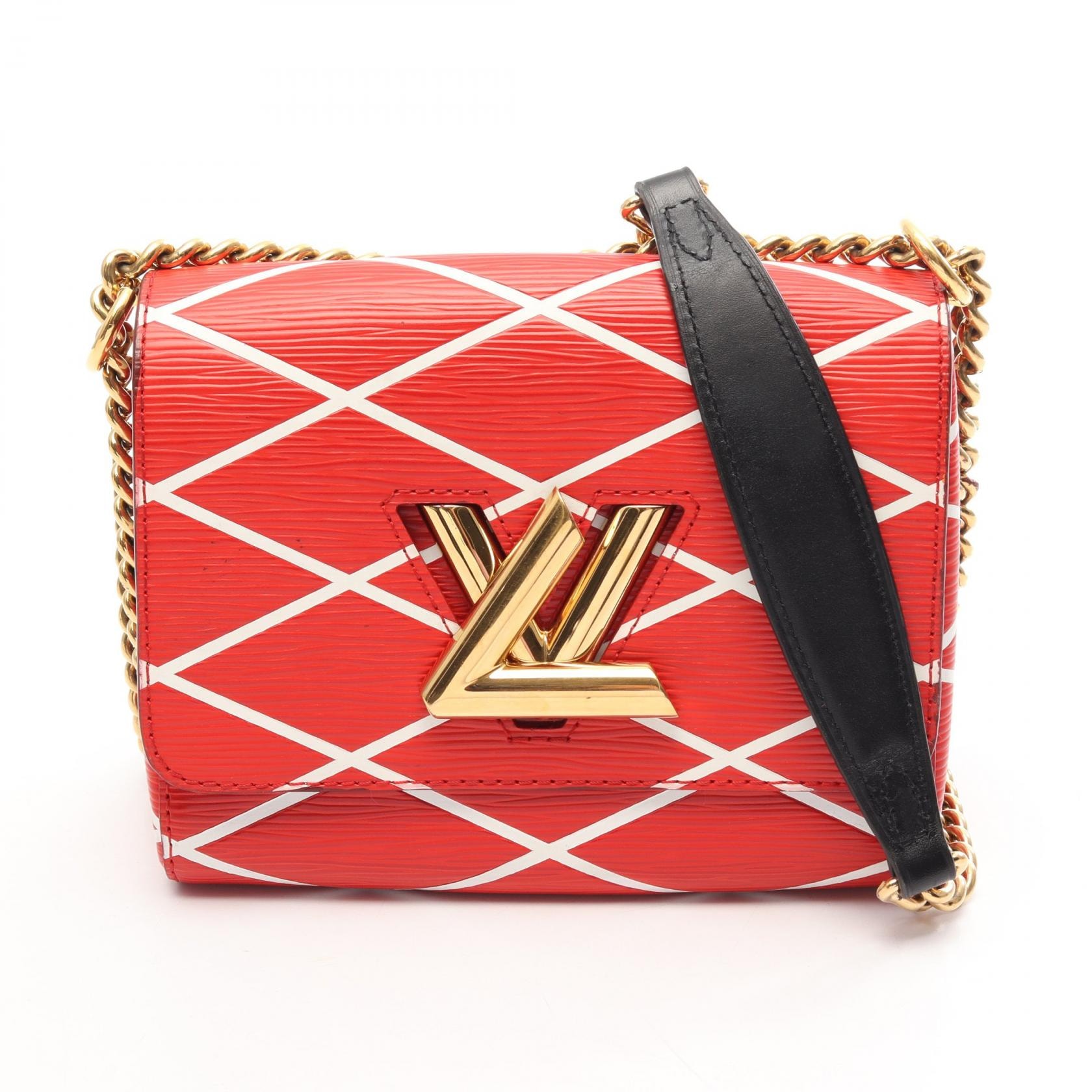 ルイ・ヴィトン LOUIS VUITTON ツイスト マルタージュ エピ ショルダーバッグ バッグ レザー レッド レディース レッド系 / ホワイト系 M50118 【中古】