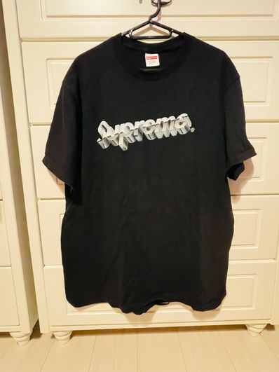 Supreme Chrome Logo Tee "Black"