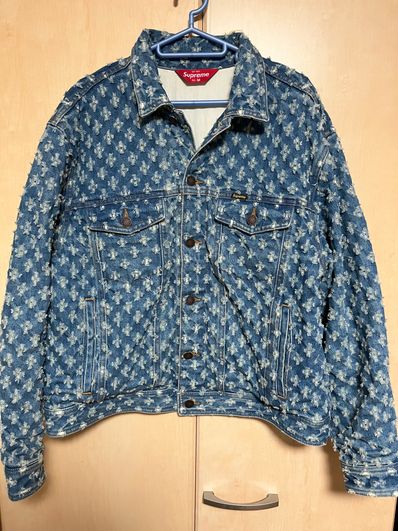 Supreme Hole Punch Denim Trucker Jacket "Blue"