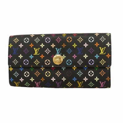 【6db1890-k】ルイヴィトン 長財布 モノグラム・マルチカラー ポルトフォイユサラ M93747 グルナード/ノワール【中古】レディース