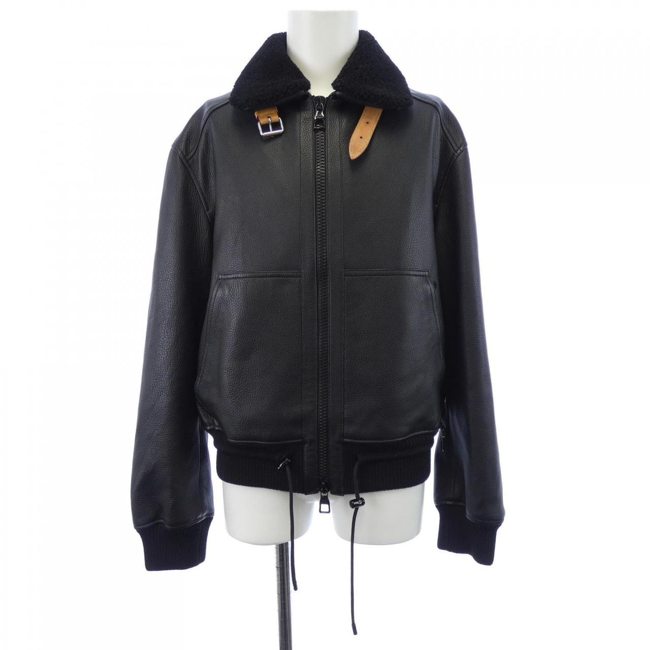 ルイヴィトン LOUIS VUITTON LVSEレザーアンビエイター HJL45WYBJ レザージャケット