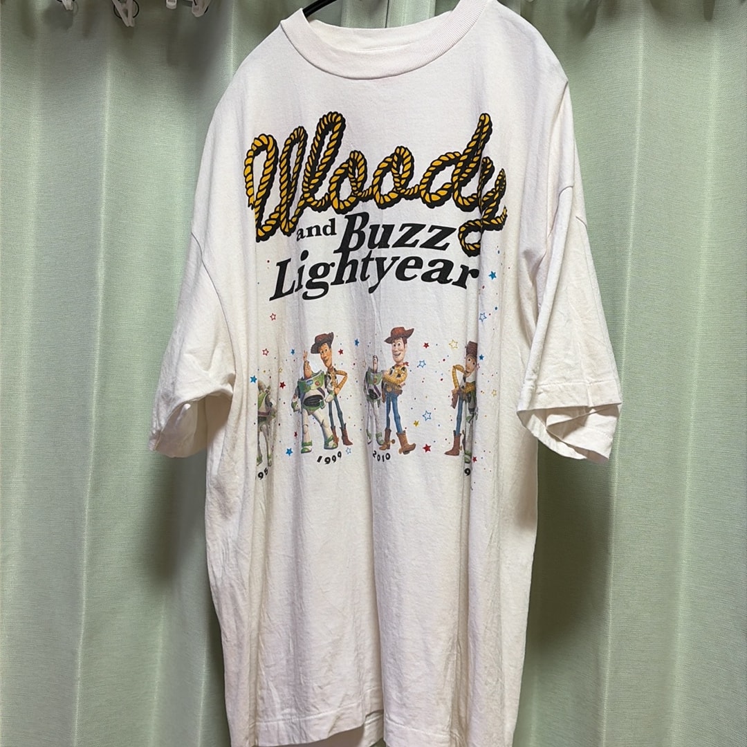SAINT Mxxxxxx x Toy Story Pixar SS T-Shirt/Woody&Buzz "White"