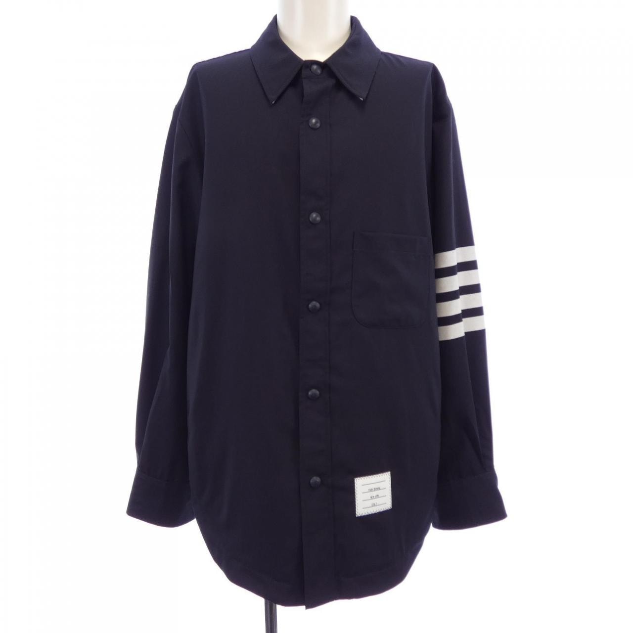 トムブラウン THOM BROWNE 平織り 4-BAR シャツ ジャケット MJO055A ジャケット