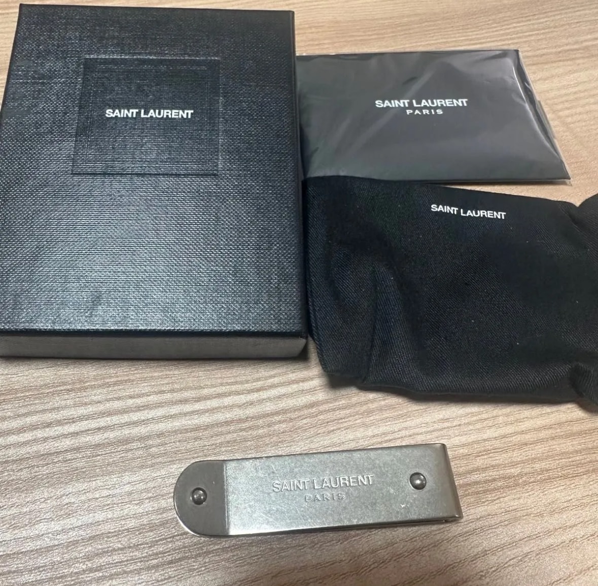 SAINT LAURENT ID Bill Clip "Bronze"