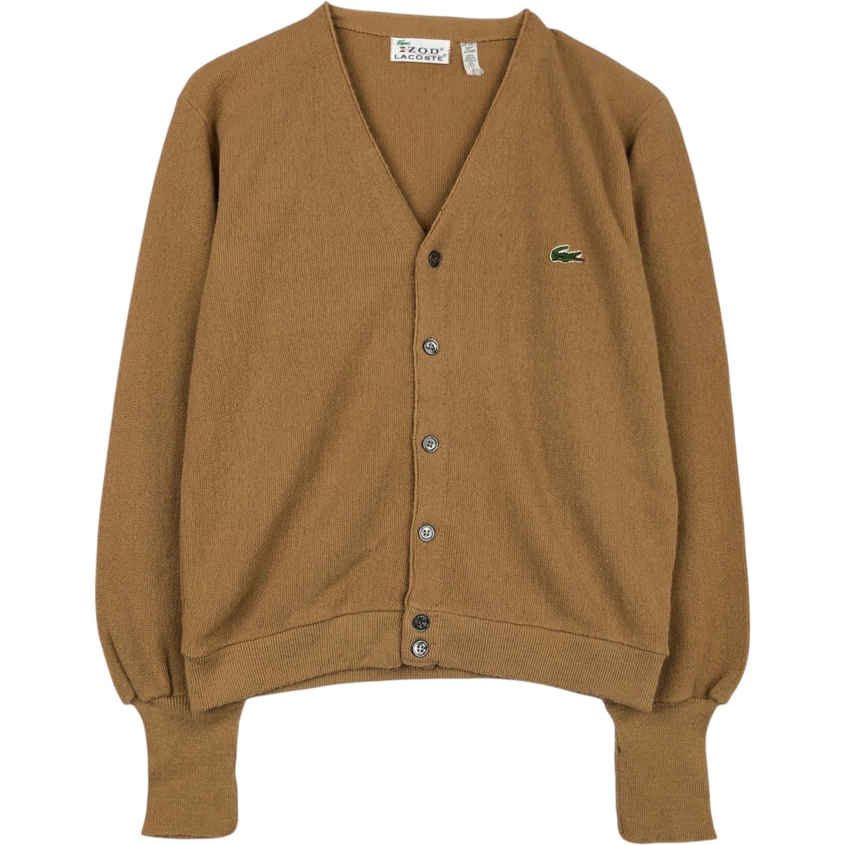 古着 ラコステ LACOSTE IZOD アクリルニットカーディガン メンズS相当/eaa639611