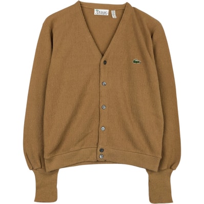 古着 ラコステ LACOSTE IZOD アクリルニットカーディガン メンズS相当/eaa639611