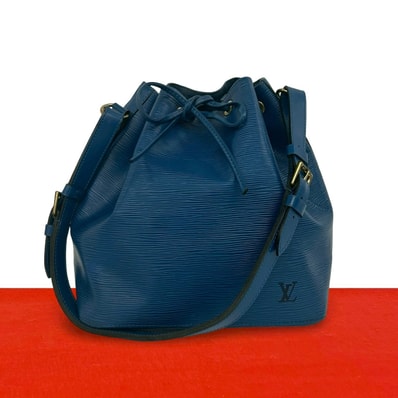 LOUIS VUITTON ルイヴィトン プチ ノエ エピ レザー ショルダーバッグ ブルー
32567