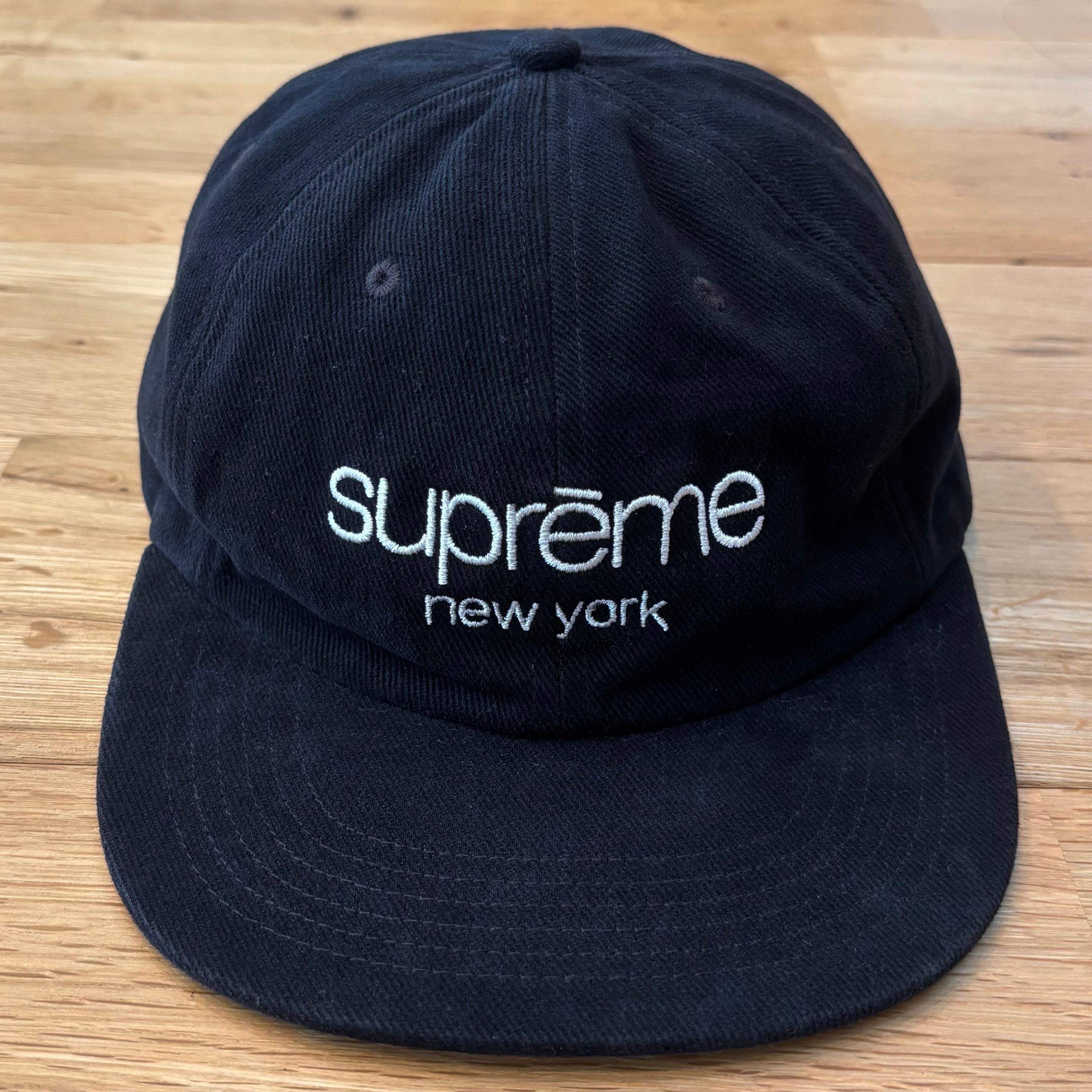 Supreme Classic Logo 6-Panel ブラック 黒 キャップ クラシックロゴ