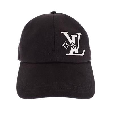 ルイヴィトン キャップ LV スマッシュ ブラック【中古】【ABランク】